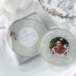 "The Difference a Kiss Can Make" Frosted-Glass Photo Coasters